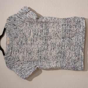 Vintage Hand Knitted Short Sleeve Sweater Size Small